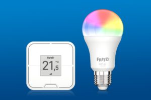 FRITZ!DECT 440 und 500 inteligentna żarówka LED oraz wielofunkcyjny przycisk z wyświetlaczem e-papier